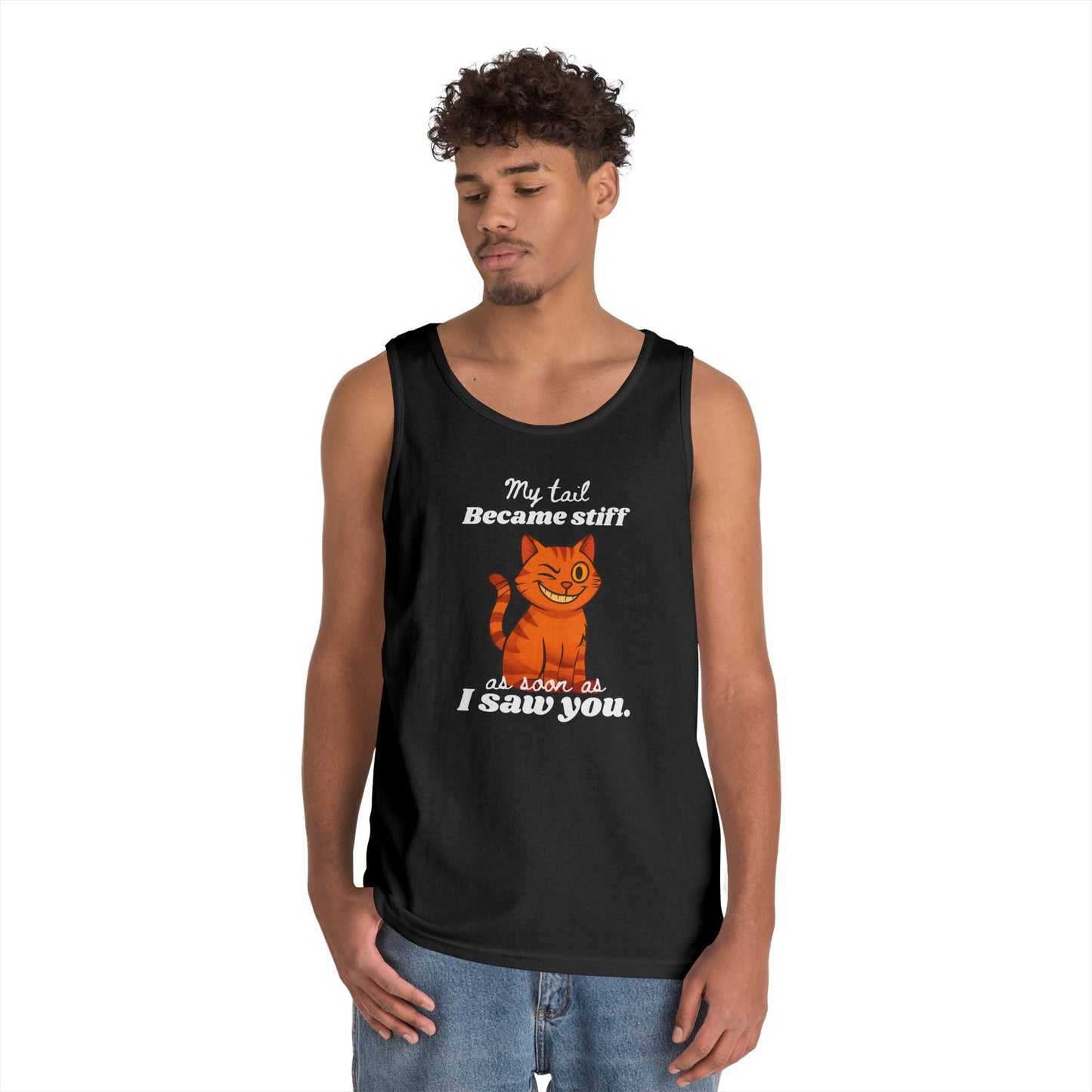 My Tail Got Stiff As Soon As I Saw You Men's/Unisex Edgy Tank Top