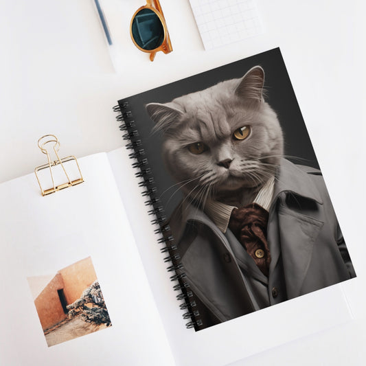 "SophistiCATed" Spiral Notebook 6" x 8"