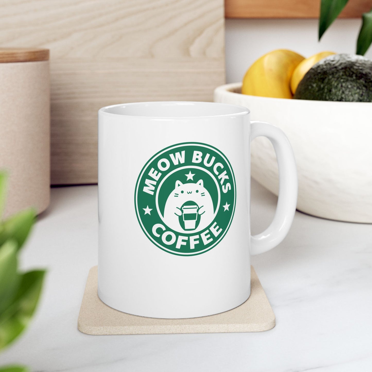 'Meowbucks Coffee' Coffee Mug