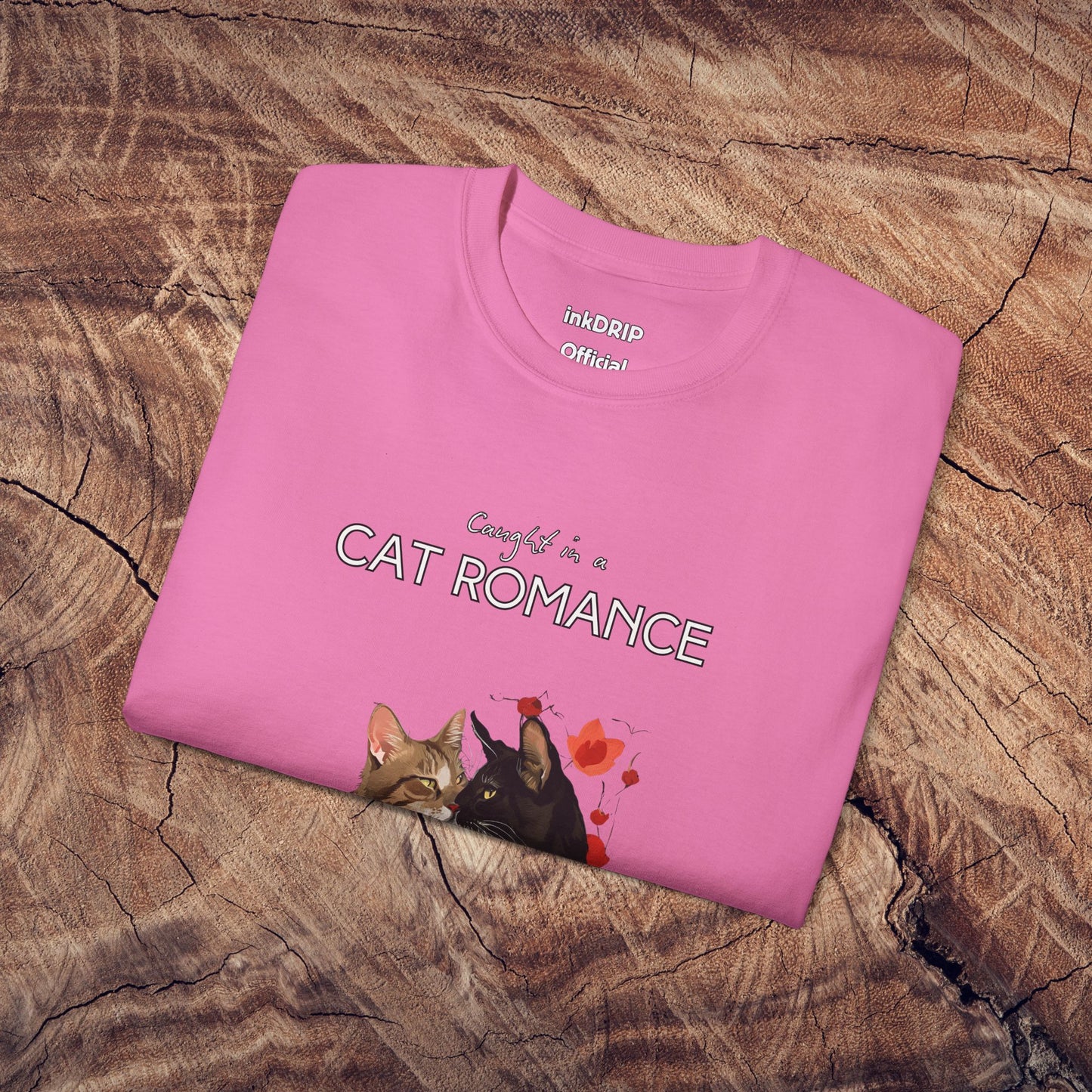 "Caught in a Cat Romance" - Parody T-Shirt for Women