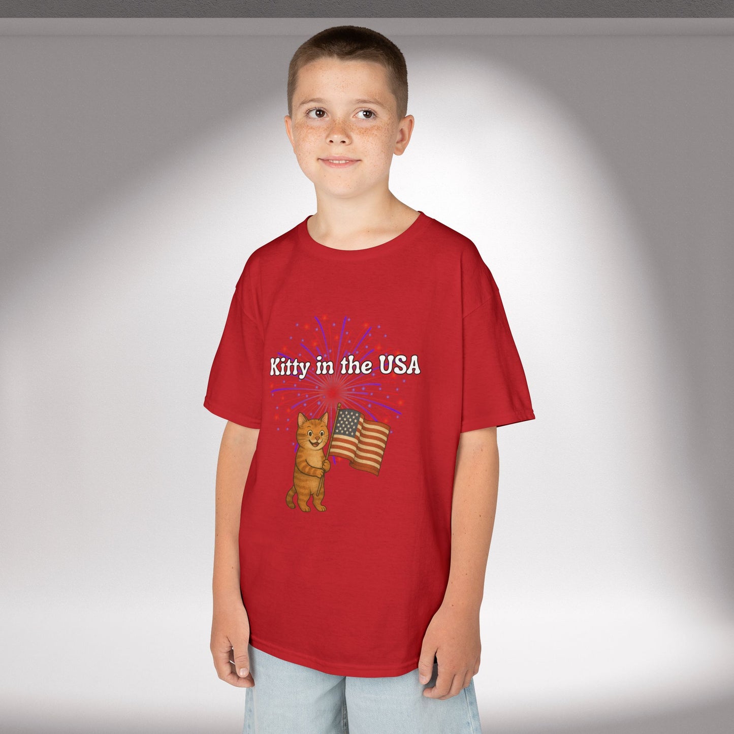 "Kitty in the USA" - Kids Tee