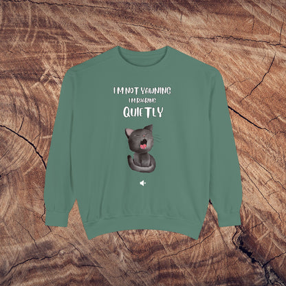 "Roaring Quietly" Cozy Cat Sweatshirt