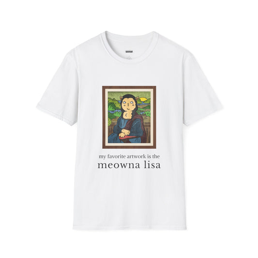 My Fave Artwork is the 'Meowna Lisa' Men's/Unisex T-Shirt