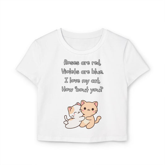 I Love My Cat - Women's Baby Tee