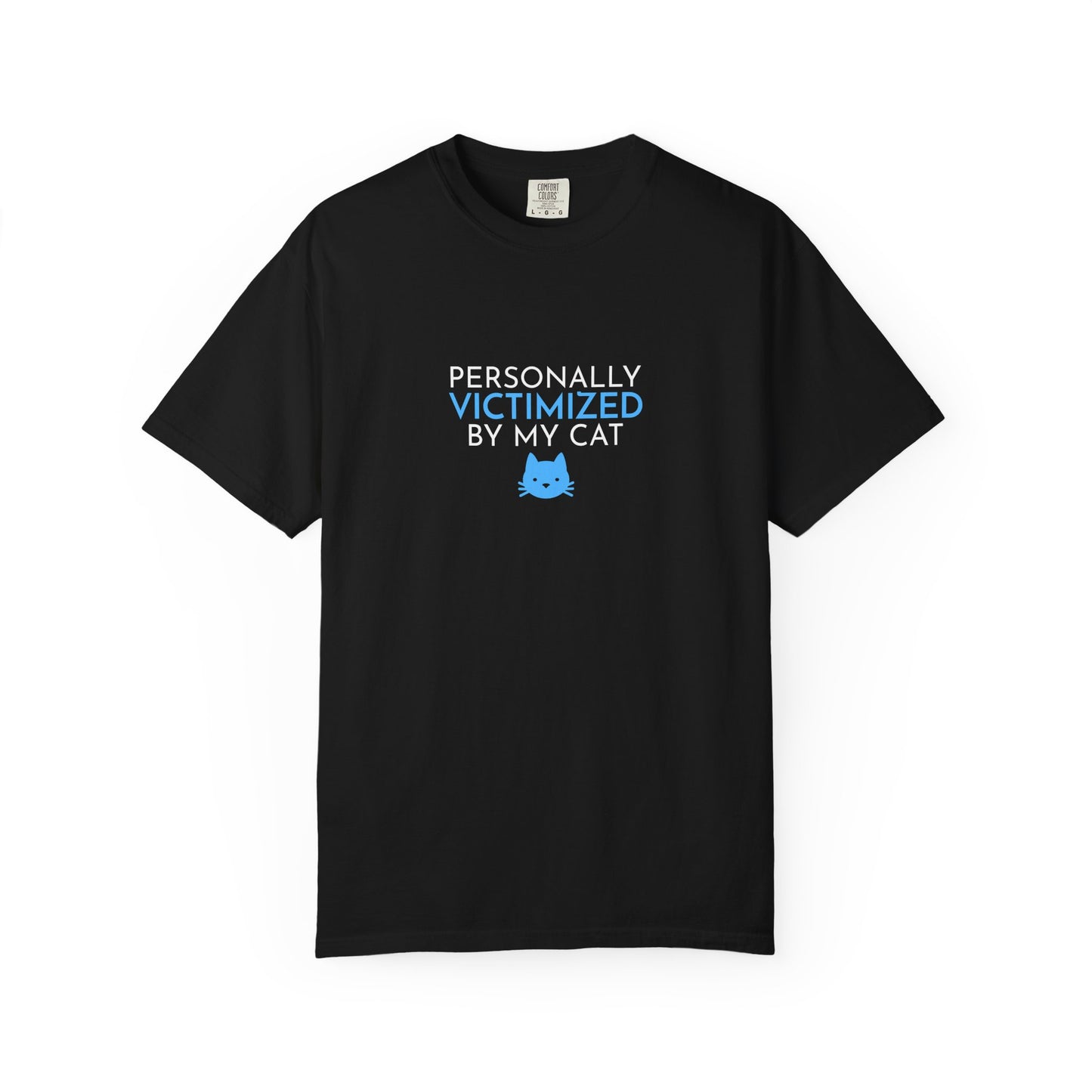 Victimized by my Cat Funny Men's T-Shirt