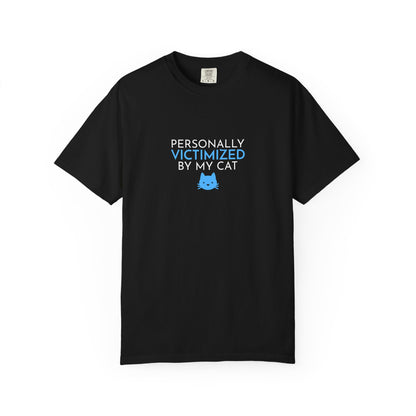 Victimized by my Cat Funny Men's T-Shirt