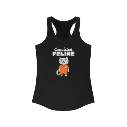 Convicted Feline Funny Women's Tank Top
