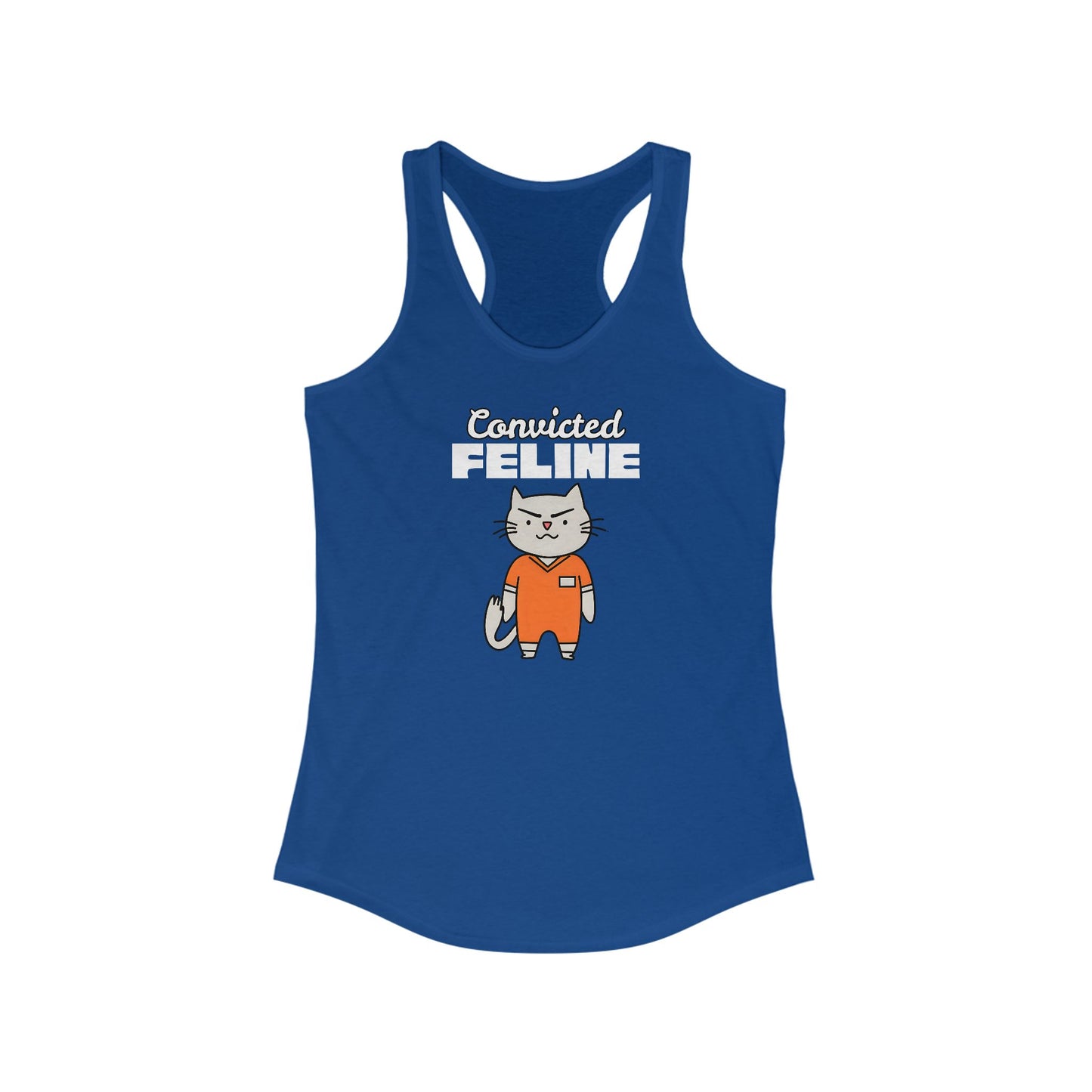 Convicted Feline Funny Women's Tank Top