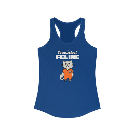 Convicted Feline Funny Women's Tank Top