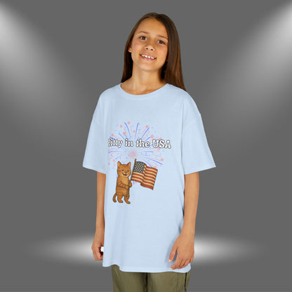 "Kitty in the USA" - Kids Tee