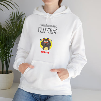'Lesbians Eat What?!' Funny Unisex Hoodie