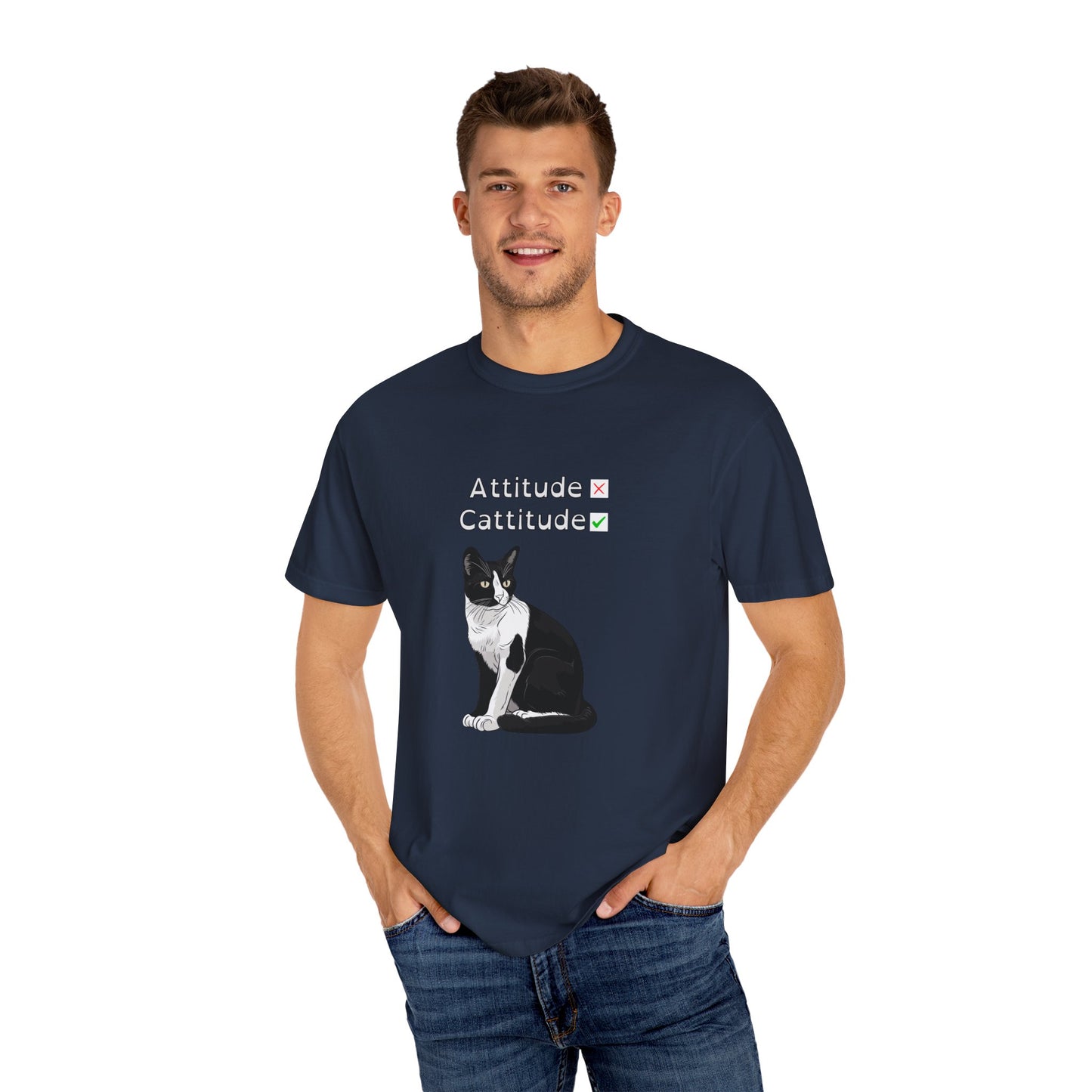 "Cat-titude" Funny Cat T-Shirt