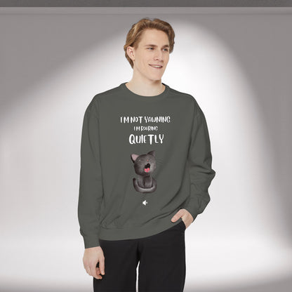 "Roaring Quietly" Cozy Cat Sweatshirt