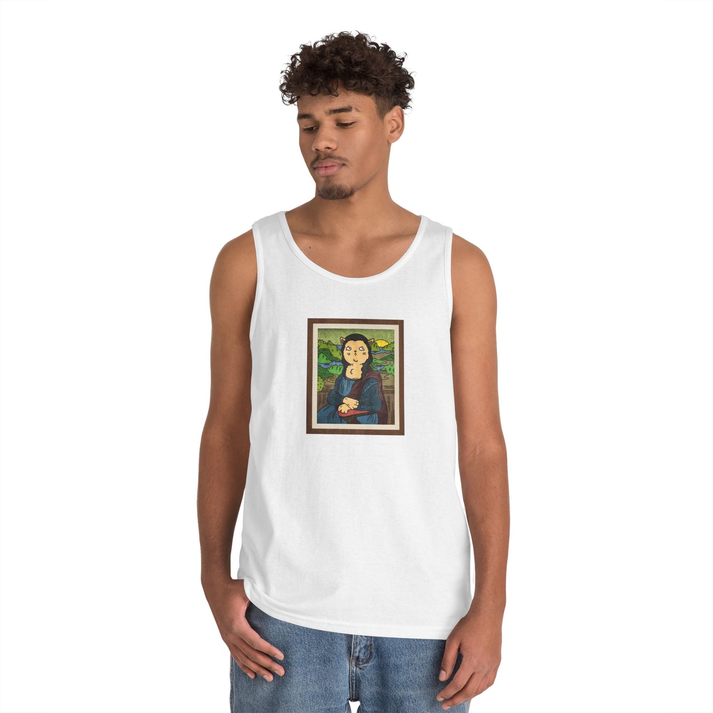 Meowna Lisa Men's/Unisex Tank Top