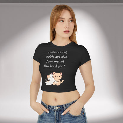 I Love My Cat - Women's Baby Tee