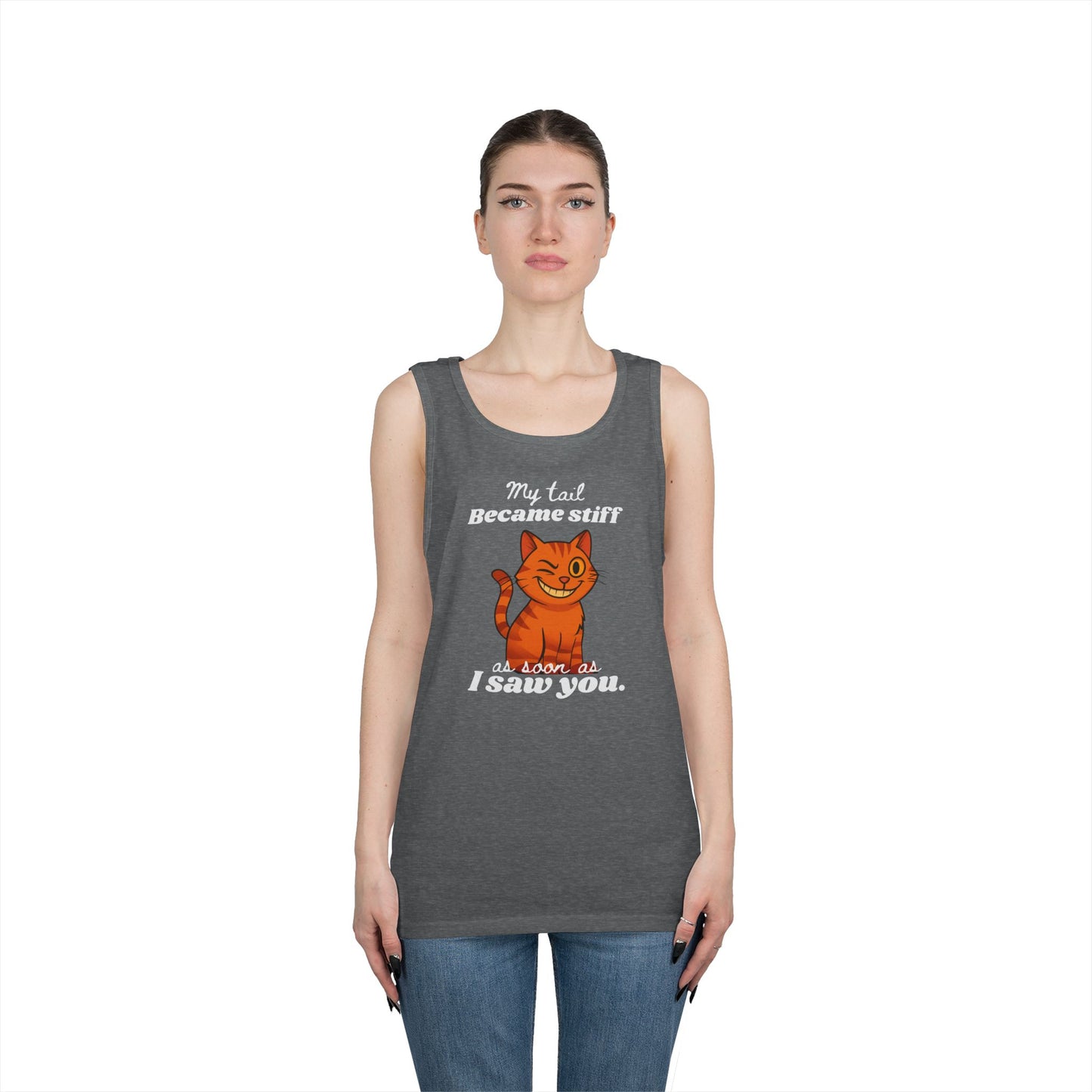 My Tail Got Stiff As Soon As I Saw You Men's/Unisex Edgy Tank Top