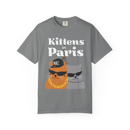 "Kittens in Paris" Funny Cat T-Shirt