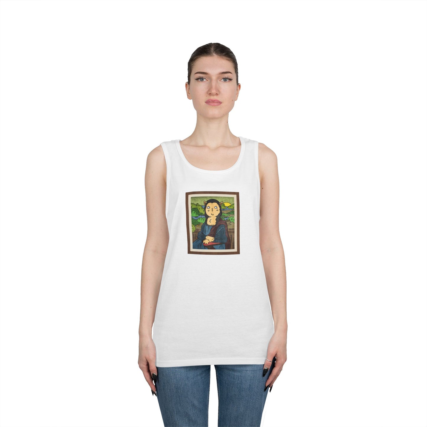 Meowna Lisa Men's/Unisex Tank Top