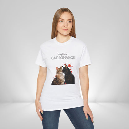 "Caught in a Cat Romance" - Parody T-Shirt for Women