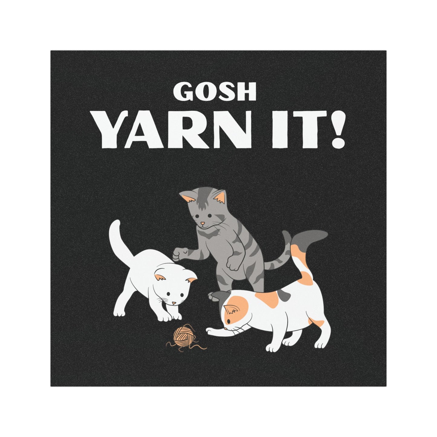 Gosh Yarn It! - Car Magnet