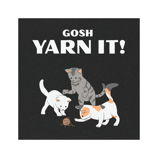 Gosh Yarn It! - Car Magnet