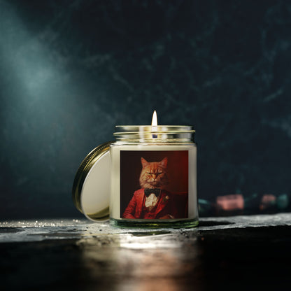 "Elegant Cat" - Eco-Friendly Scented Candle - Coconut Apricot Wax