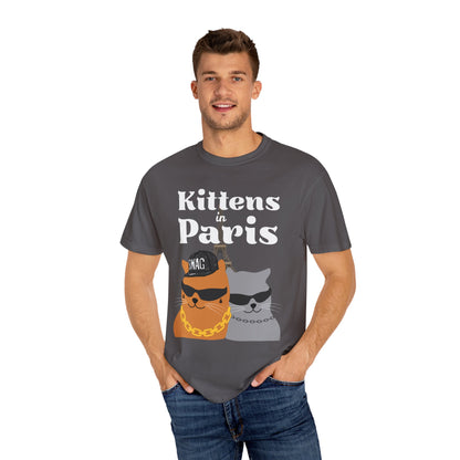 "Kittens in Paris" Funny Cat T-Shirt