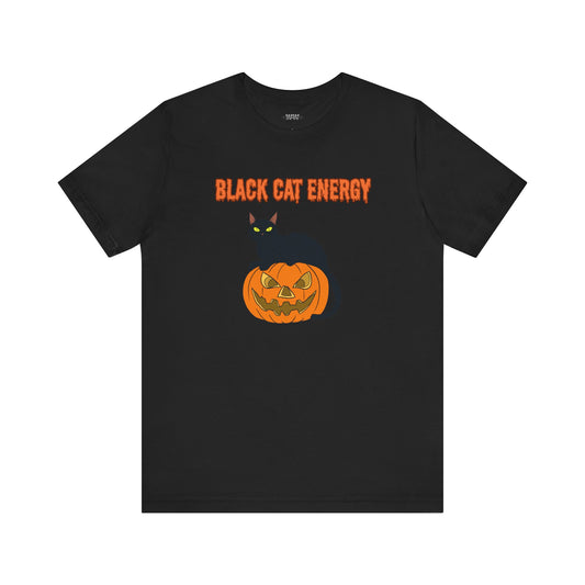 Black Cat Energy Halloween Unisex Shirt