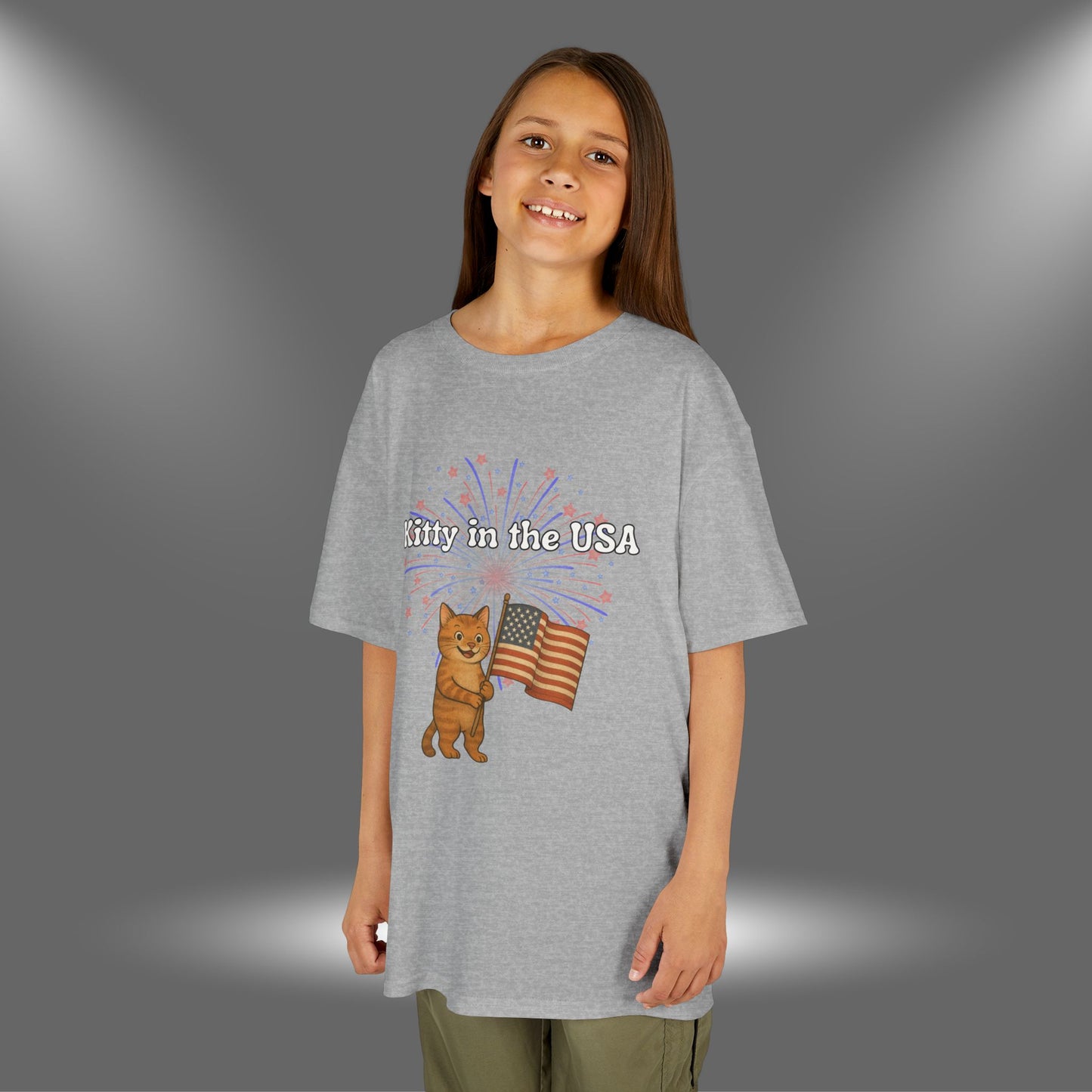 "Kitty in the USA" - Kids Tee