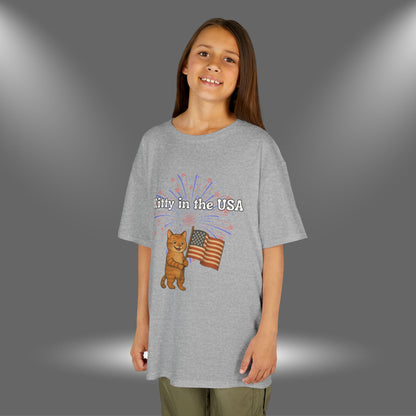 "Kitty in the USA" - Kids Tee
