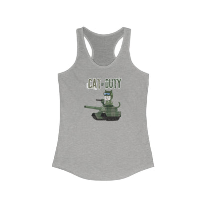 Cat of Duty Funny Women's Tank Top