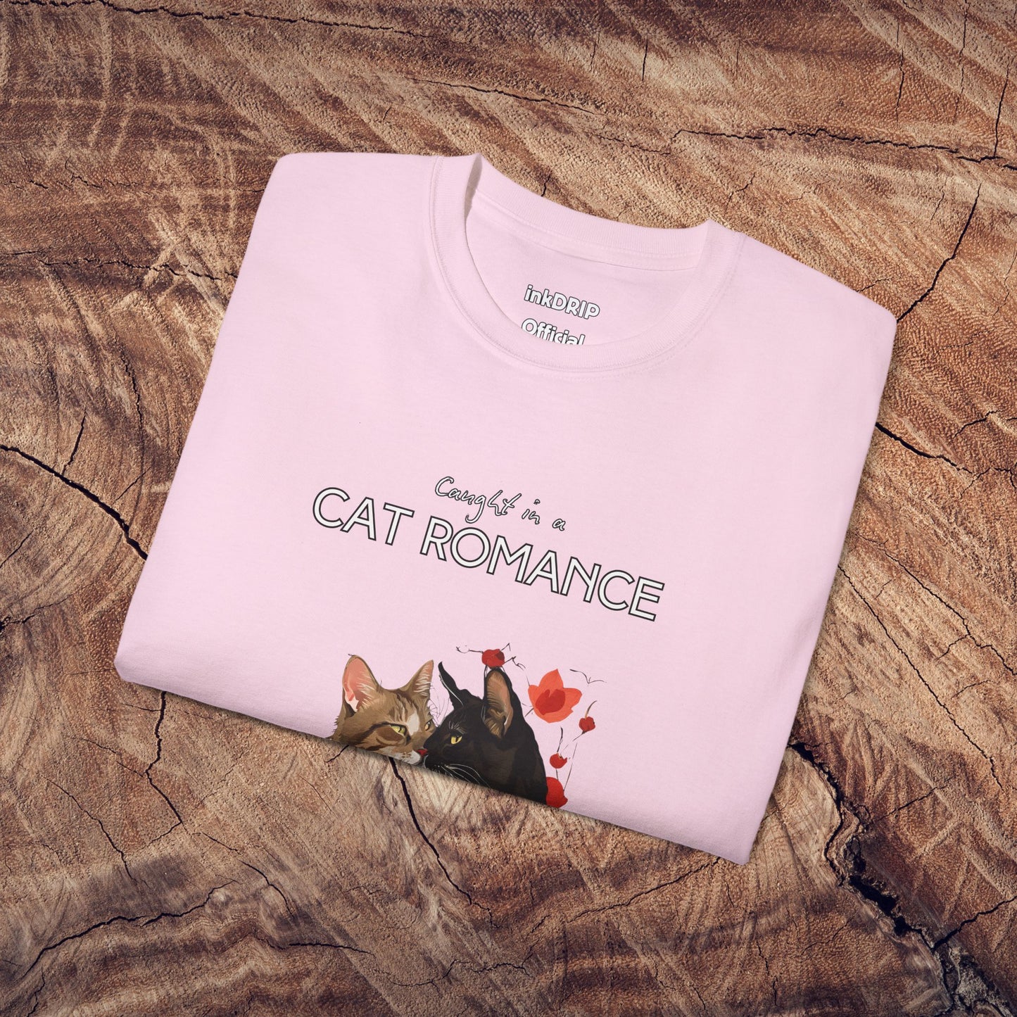 "Caught in a Cat Romance" - Parody T-Shirt for Women