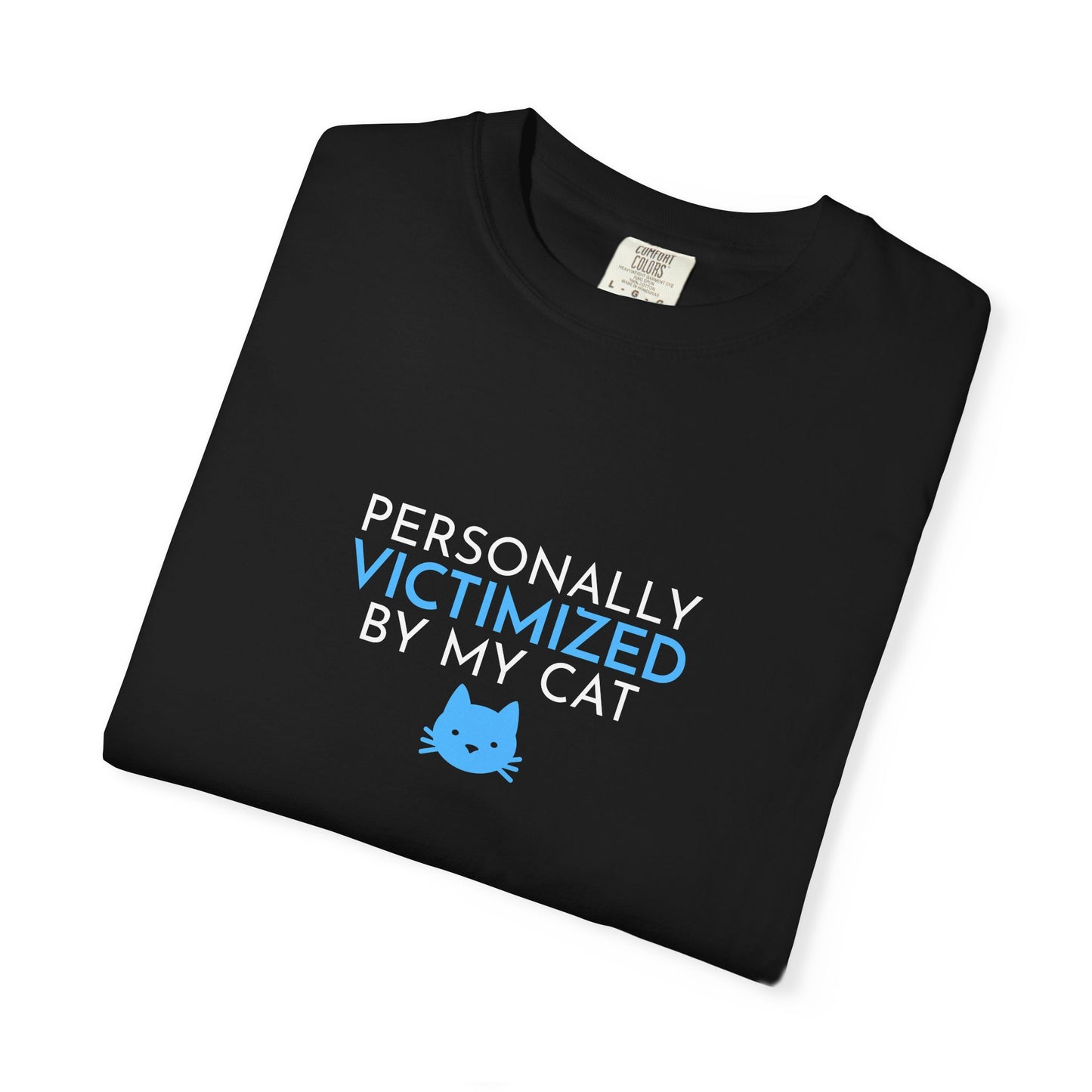 Victimized by my Cat Funny Men's T-Shirt