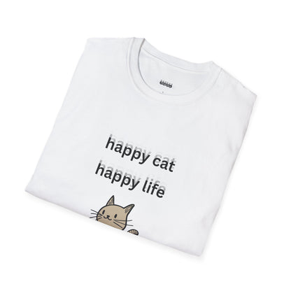 Happy Cat Happy Life Men's/Unisex (Bright Colors)