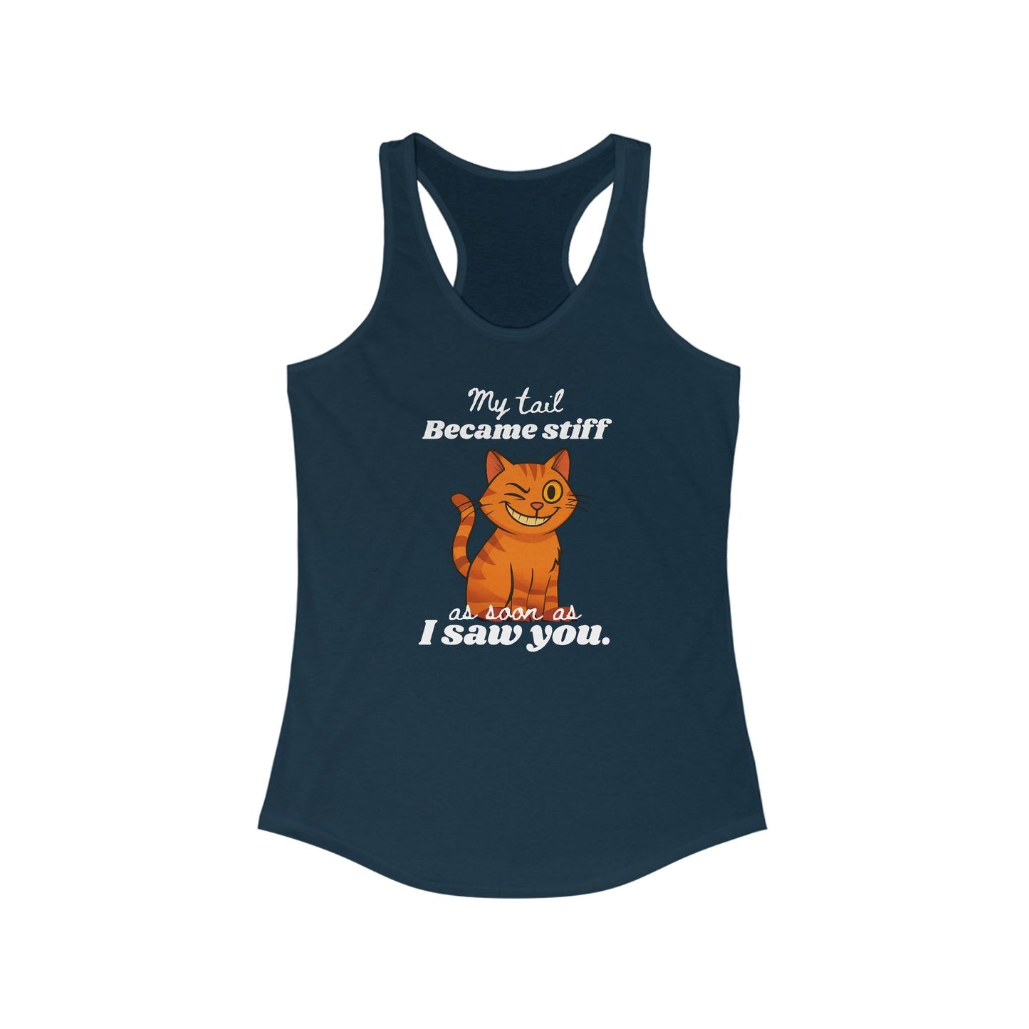 My Tail Got Stiff As Soon As I Saw You Edgy Women's Tank Top