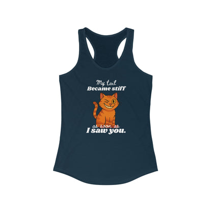My Tail Got Stiff As Soon As I Saw You Edgy Women's Tank Top