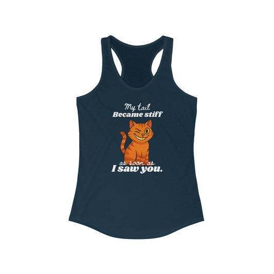My Tail Got Stiff As Soon As I Saw You Edgy Women's Tank Top