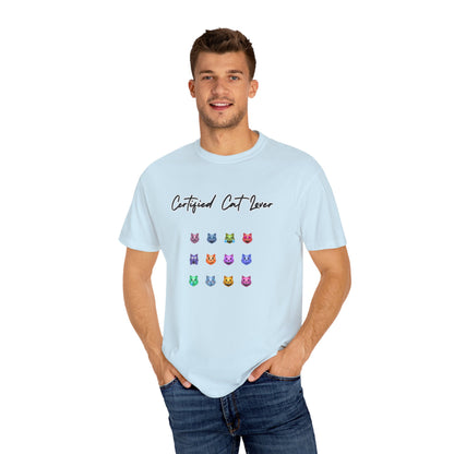 Certified Cat Lover Funny Unisex T-Shirt