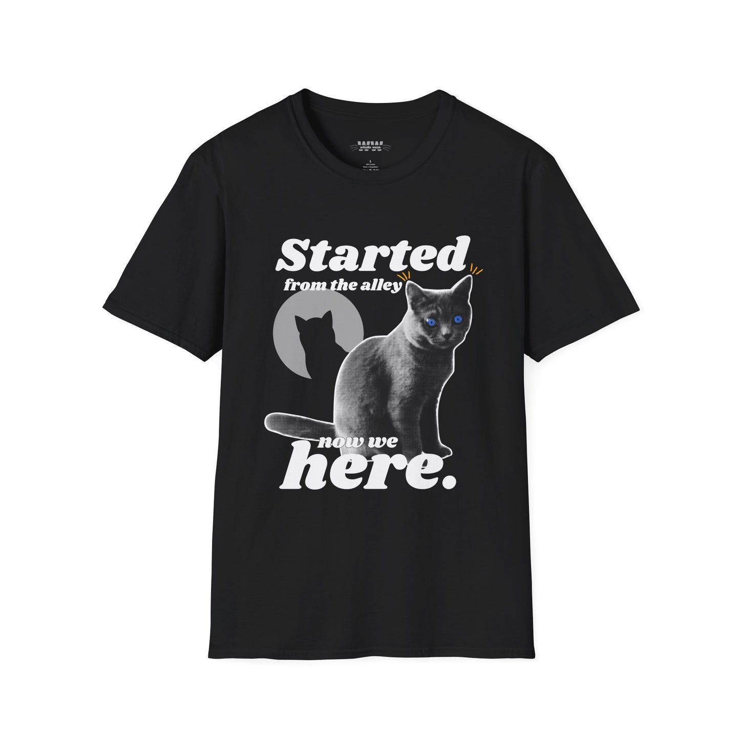 "Started From the Alley" Funny Cat T-Shirt