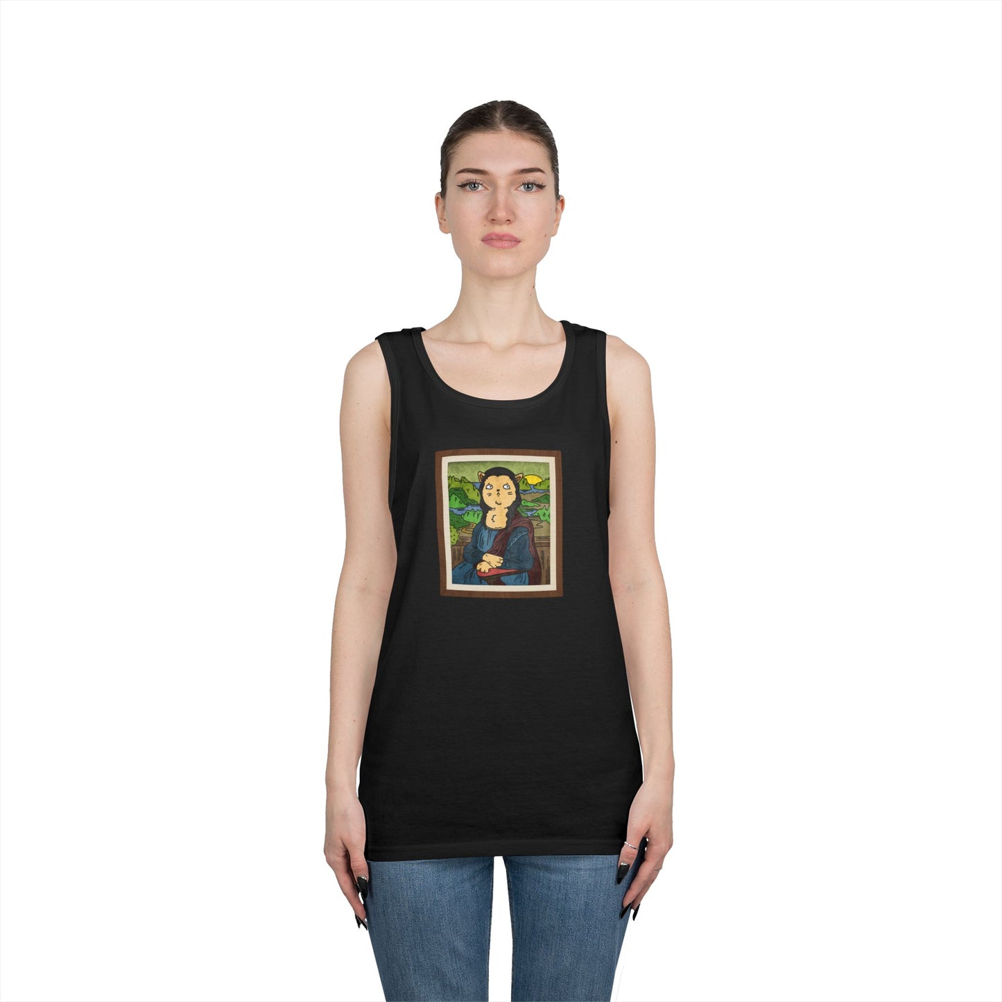 Meowna Lisa Men's/Unisex Tank Top