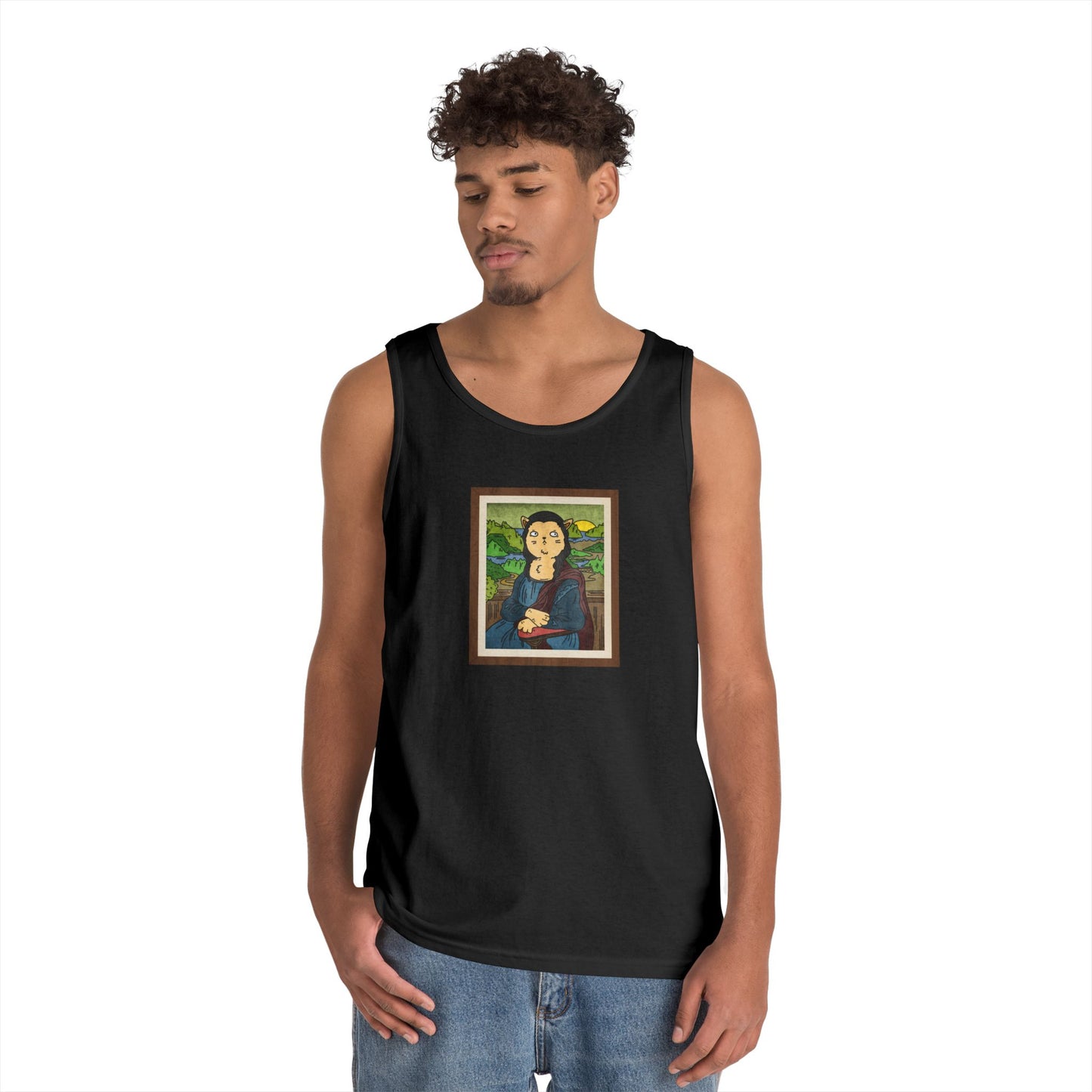 Meowna Lisa Men's/Unisex Tank Top