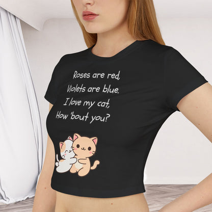 I Love My Cat - Women's Baby Tee