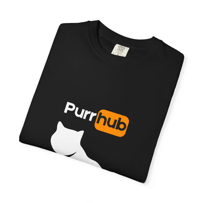 "Purr Hub" Edgy Cat T-Shirt