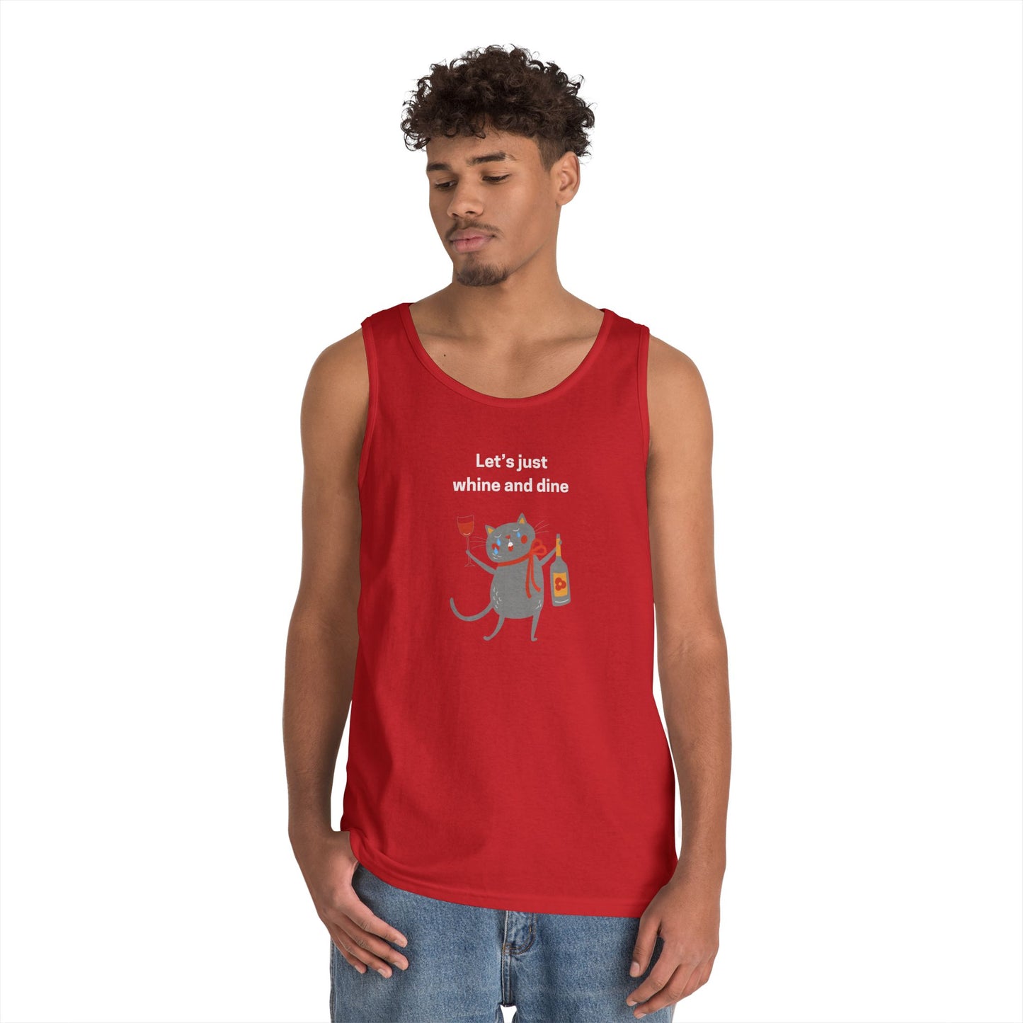 Let's Just Whine and Dine Men's/Unisex Tank Top