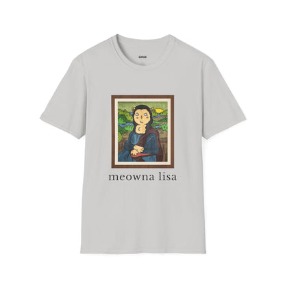 Meowna Lisa Unisex T-Shirt (Bright Colors)