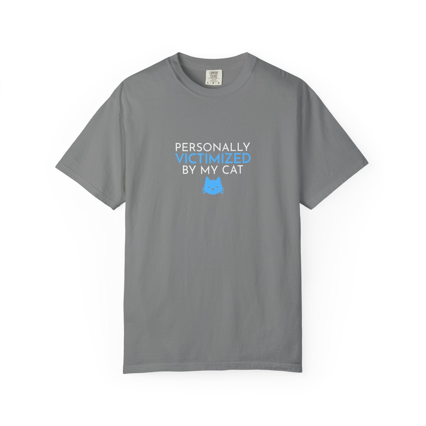 Victimized by my Cat Funny Men's T-Shirt
