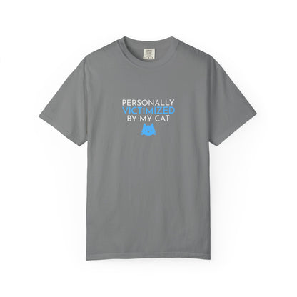 Victimized by my Cat Funny Men's T-Shirt