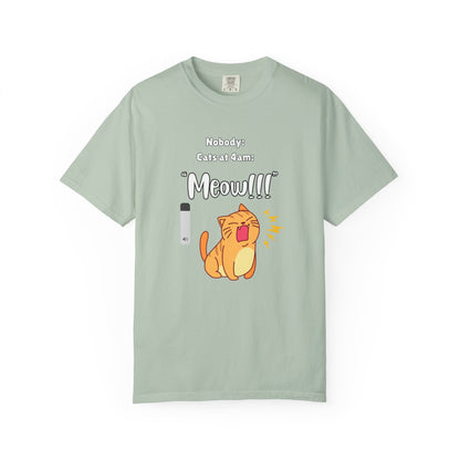 "Cats at 4am: Meow!!!" Funny T-Shirt