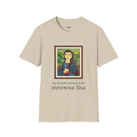 My Fave Artwork is the 'Meowna Lisa' Men's/Unisex T-Shirt