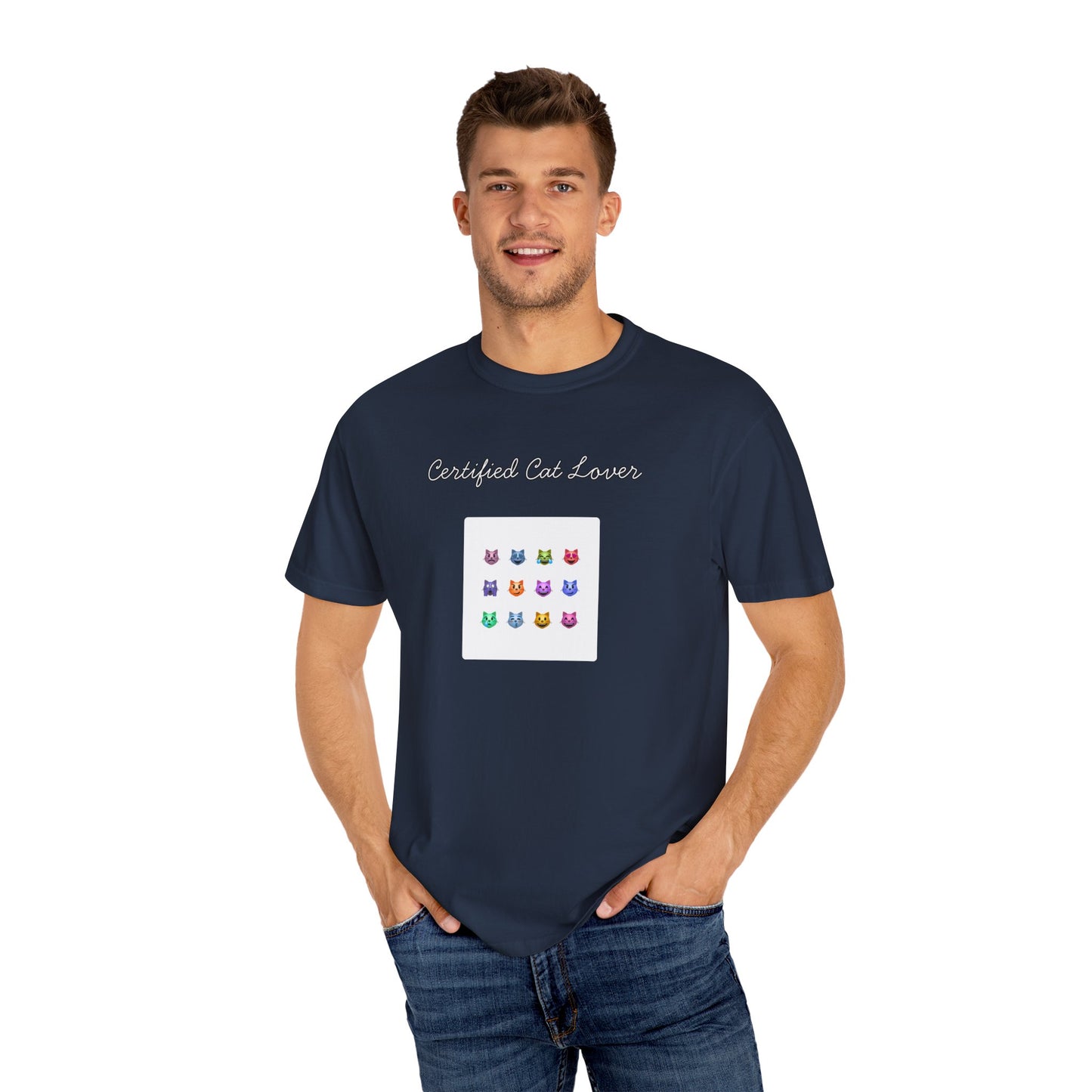 Certified Cat Lover Funny Men's/Unisex Tee